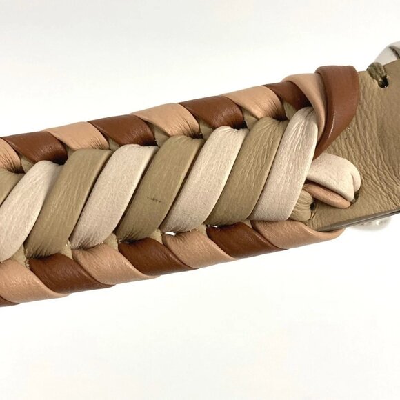 FENDI Strap you Striped Bicolor Bag Accessories Shoulder strap Leather Beige - Picture 8 of 14